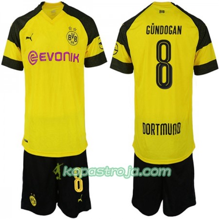 Billiga Fotbollströjor Borussia Dortmund GUNDOGAN 8 Barn Hemma tröja 2018/19 Kortärmad